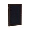Ghent Enclosed Bulletin Board, 1 Door, Rcycl, Walnut Frm, 3 ft H x 2 ft H, Confetti PN13624TR-CF - alternate 1